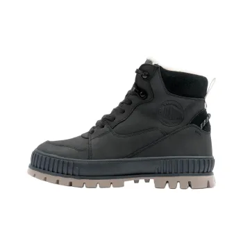 Palladium Abrasion Resistant Slip Resistant Short Outdoor Boots Unisex Black