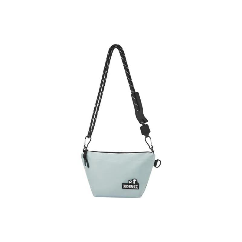 SEM/R Fabric Dumpling Bag Shoulder Bag Crossbody Bag Medium Size Unisex Light Khaki/Ice Blue/Black-0