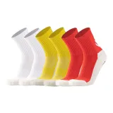 Crew Glue Soccer Socks 6 Pack (2 White/2 Yellow/2 Red)