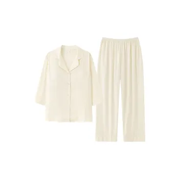 MADALLO Pajama Set Women's Milk White