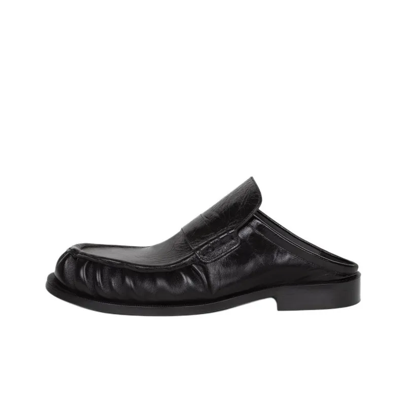 DRIES VAN NOTEN Wrap-toe Slippers Men's Black-0