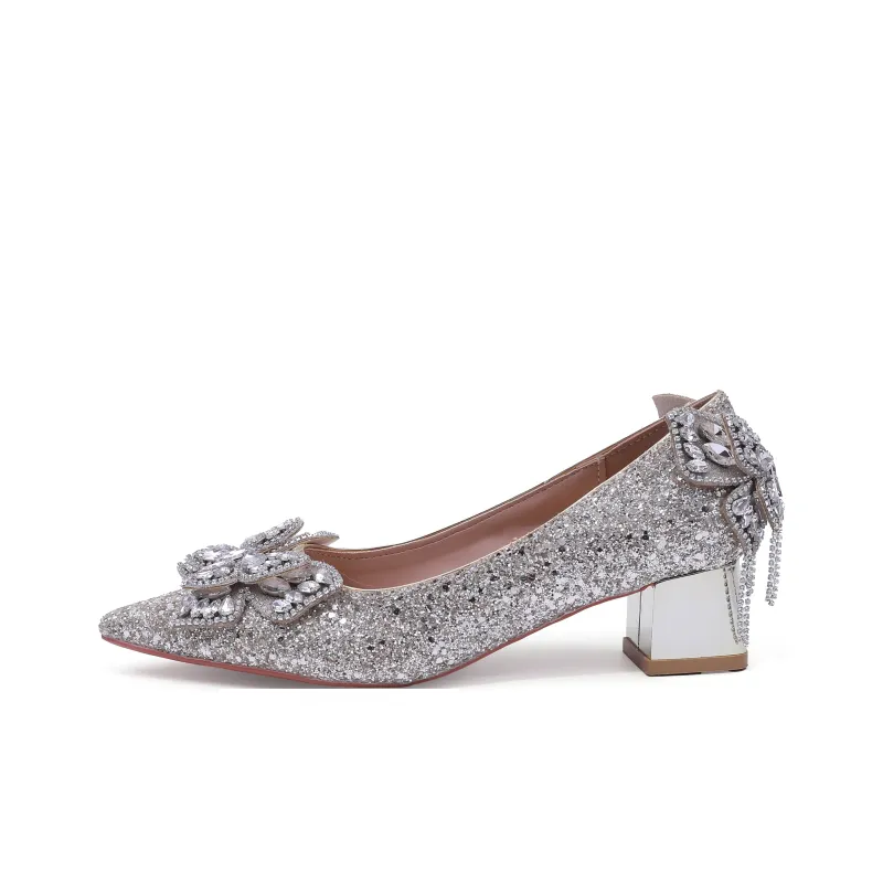 Dawei's House Chunky Heel High Heels Women's-0