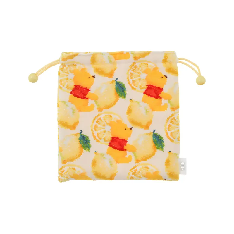 Disney Cotton Drawstring Bag Wallet Unisex Lemon-1