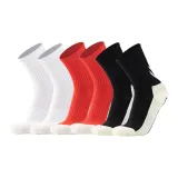 Crew Glue Soccer Socks 6 Pack (2 White/2 Red/2 Black)