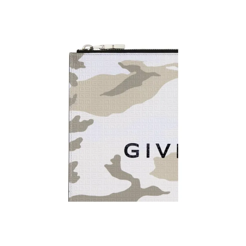 Givenchy Cow Leather Coin Purse Card Holder Wallet Men's Army Green-2