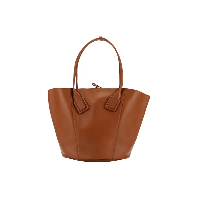 Bottega Veneta Leather Tote Bag, Shopping Bag, Handbag Regular Women's Brown-1