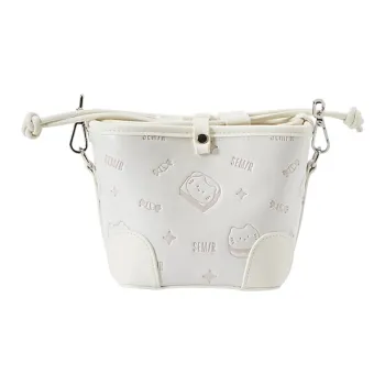 SEM/R Kitten Sketch Synthetic Leather With PU Bucket Bag, Shoulder Bag Large Size Women's