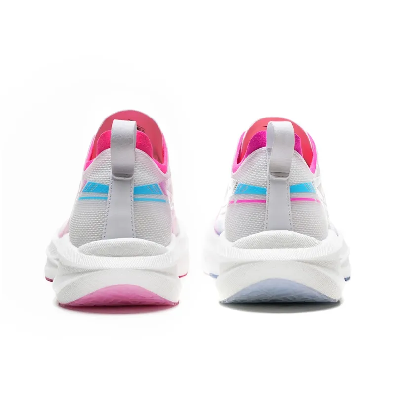 Dynamic Power Running Shoes Unisex Low Top Pink Purple Mismatched-3