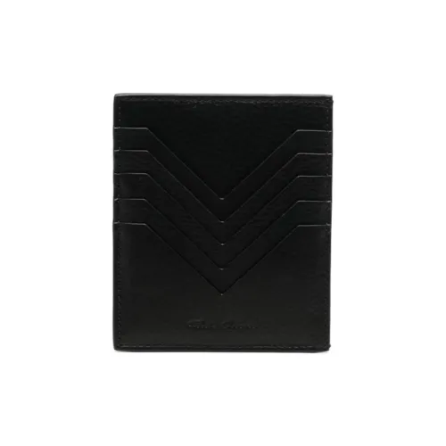RICK OWENS/RO Cow Leather Card Holder Men's Black