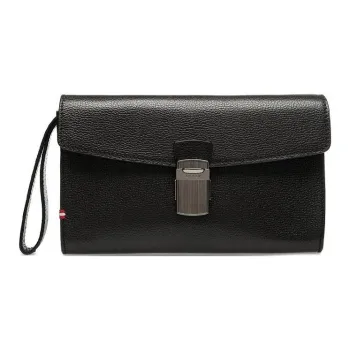 BALLY Cow Leather Clutch Regular Men's Black