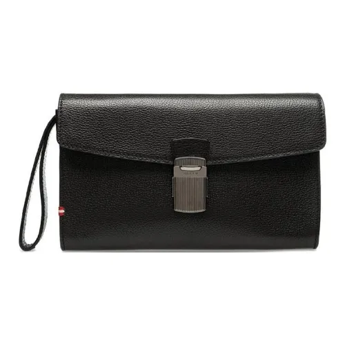 BALLY Cow Leather Clutch Regular Men's Black