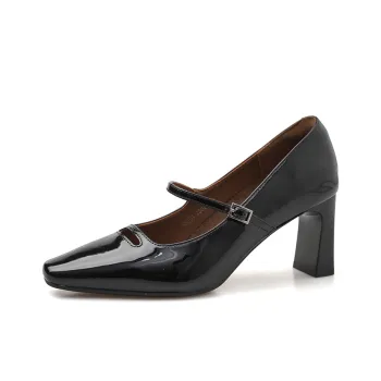 POOQ Chunky Heel High Heels 7CM Women's