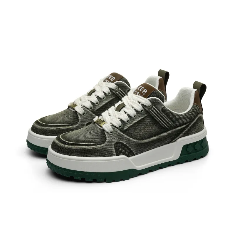 JEEP SPIRIT Skateboard Shoes Men Low Top White-2