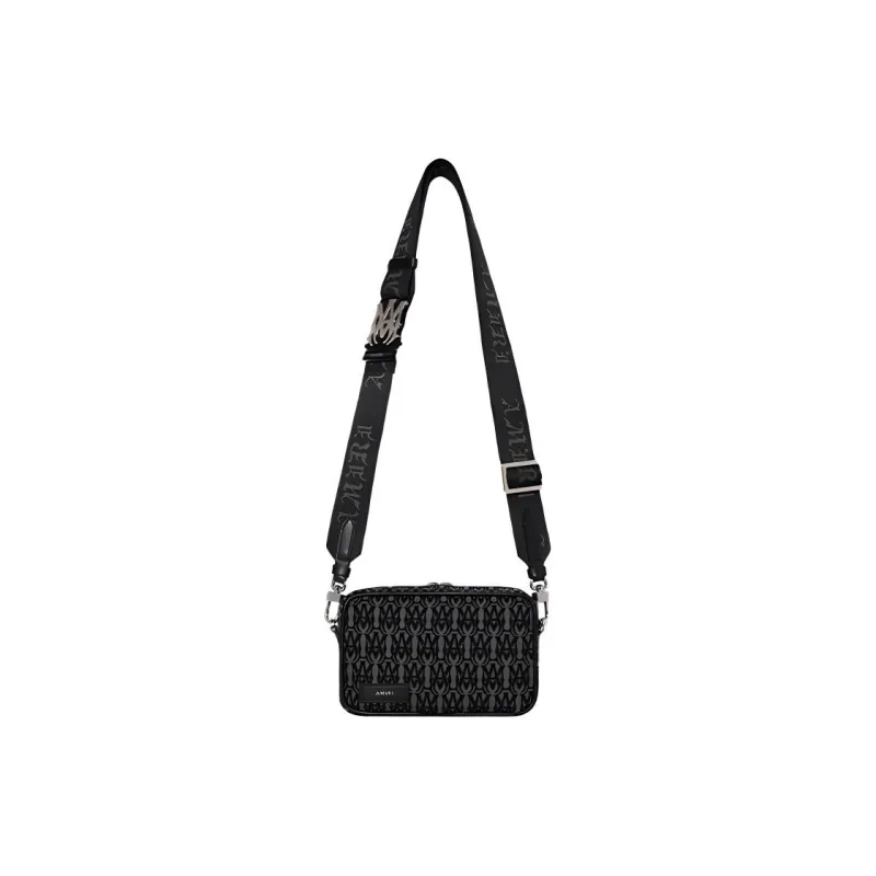 AMIRI Cow Leather Trim Camera Bag Shoulder Bag Crossbody Bag Men's Multicolor-0