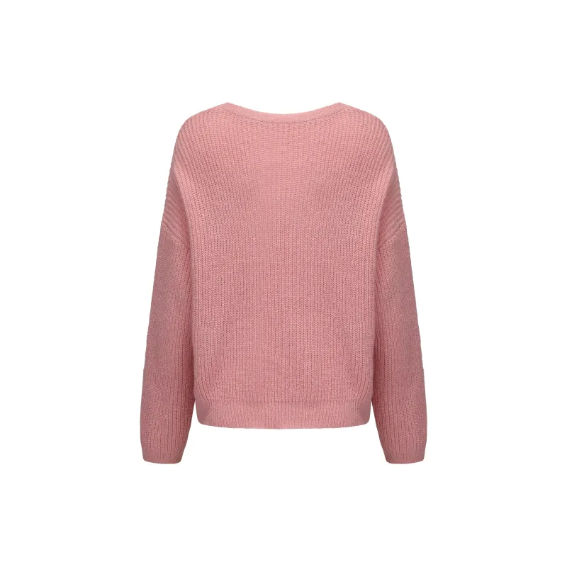 CHIWAWAMEME Off Shoulder Knitwear Women's-1