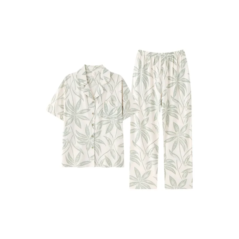 FENTENGCARE Pajama Set Women's Light Green-0