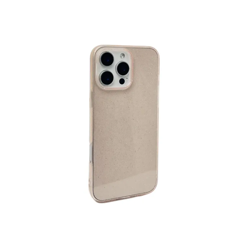 Sopi TPU Material Pink Translucent Black And Shiny Phone Cases Compatible With IPhone 16/15 Pro Max/Apple 13/14 Pro/Max-1