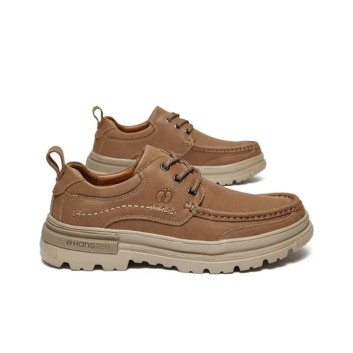 HANG TEN Men's Casual Shoes Men Low Top Black/Light Brown-2