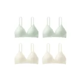 4 Pack Mint Green 2+White 2