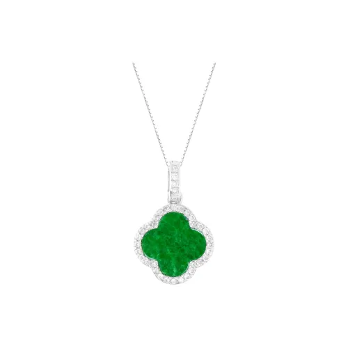 Clear Snow Glutinous Jade Necklaces Women's