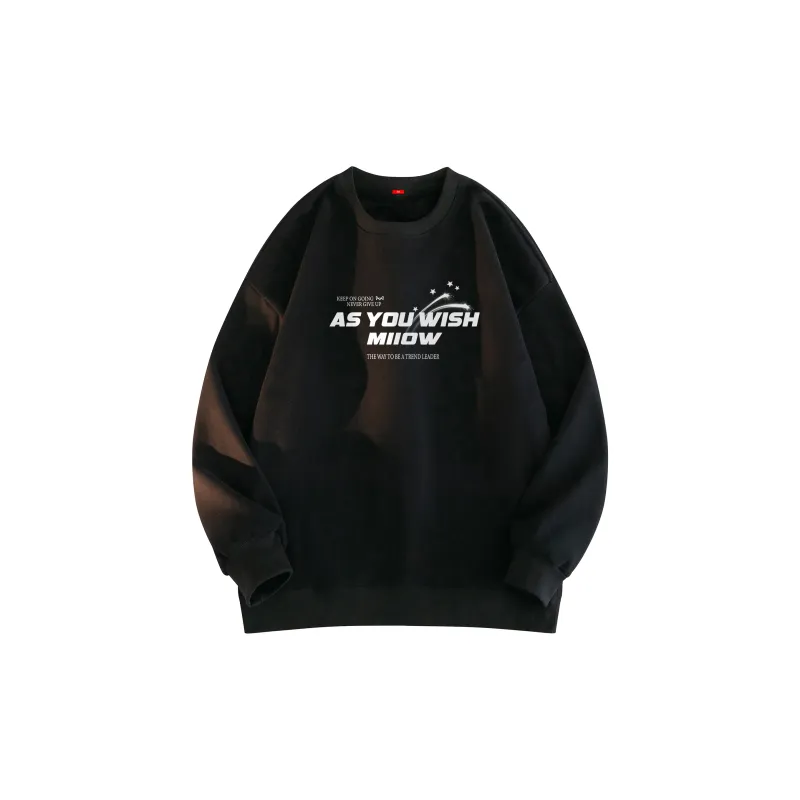 MIIOW Trend Party Series Sweatshirt Unisex Black-2