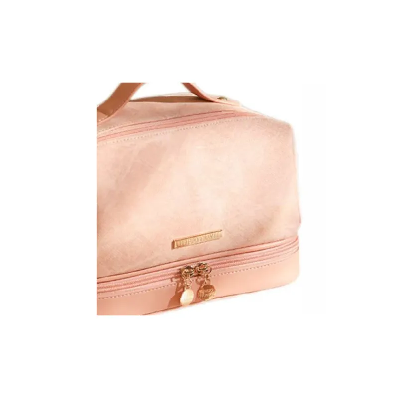 Boniu PU Makeup Bag Women's Pink/Yellow/Blue-2