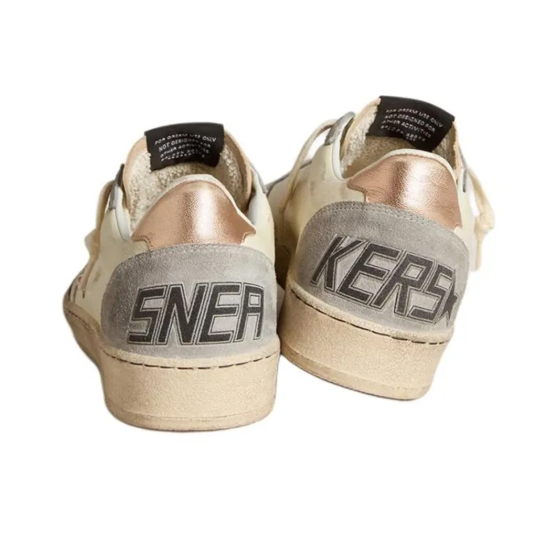Golden Goose Ball Star LTD Low Top Skateboard Shoes Women's White-3