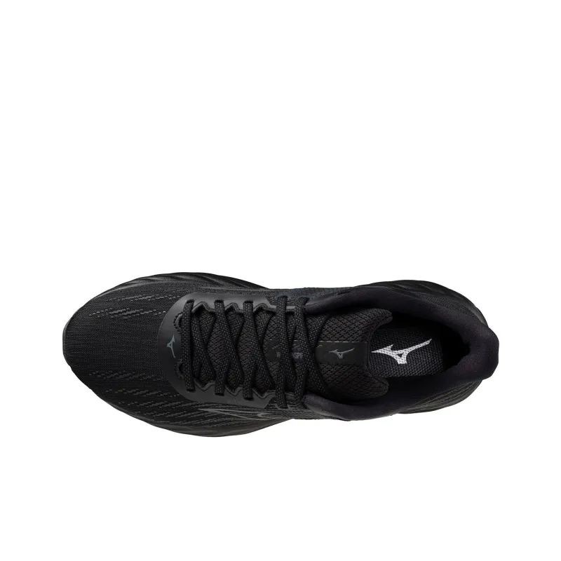 Mizuno Wave Inspire Anti Slip Wear Resistant Low Top Running Shoes Men's Black-3
