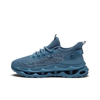 Warrior Anti Slip And Wear Resistant Height Increasing Low Top Casual Shoes Men's Dusty Blue