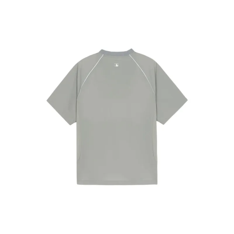 MLB Basic New York YankeesGofcore T Shirt Unisex Light Gray-1