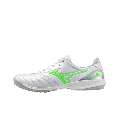Mizuno Morelia Neo 4 Anti Slip Wear Resistant Soccer Shoes Men's White Green