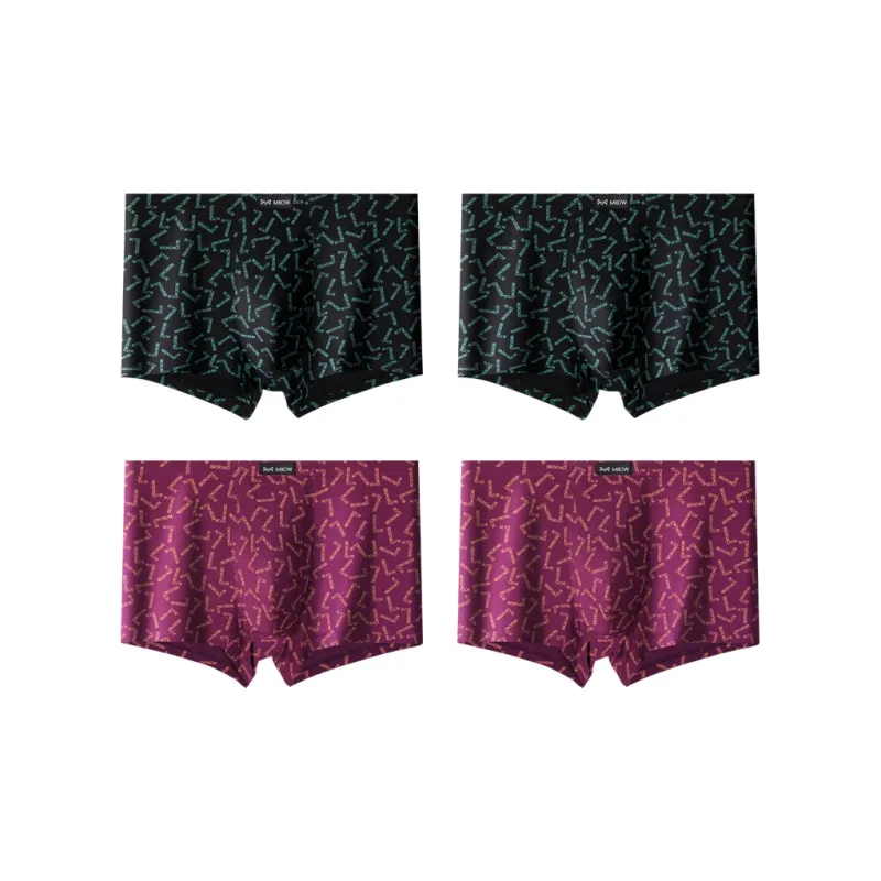 MIIOW Trend Party Series Underpants Men's 4 Pack-18