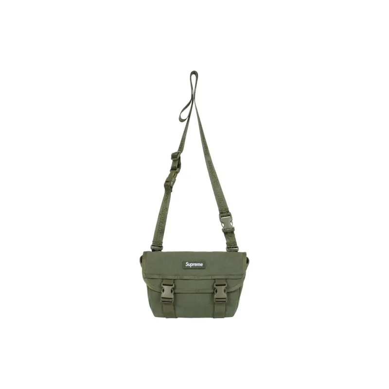 Supreme Canvas Bag, Messenger Bag, Shoulder Bag, Crossbody Bag Mini Unisex Olive Green-0