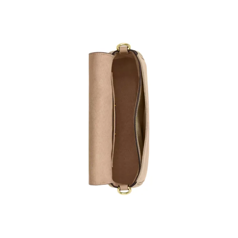 COACH Amelia Signature Canvas Saddle Bag, Shoulder Bag Trumpets Women's Beige-2