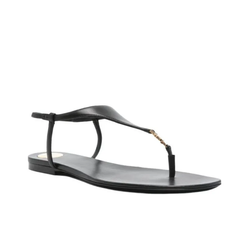 SAINT LAURENT Bridget Strap Sandals Women's Black-2