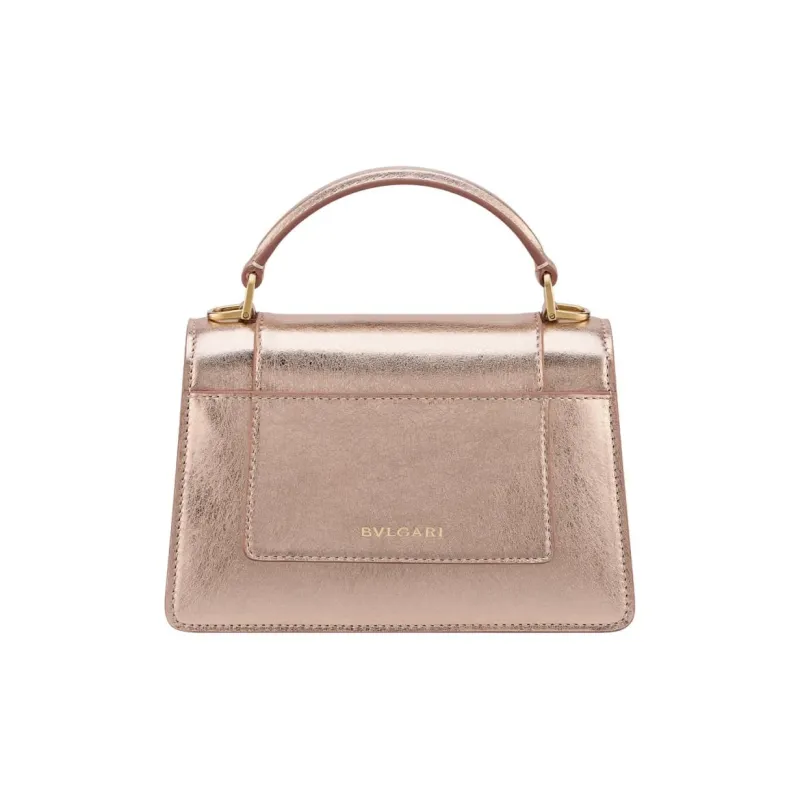 BVLGARI Serpenti Forever Cow Leather Shoulder Bag Crossbody Bag Handbag Mini Women's Pink-1