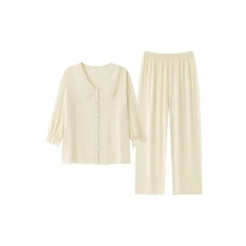 MADALLO Pajama Set Women's Milk White