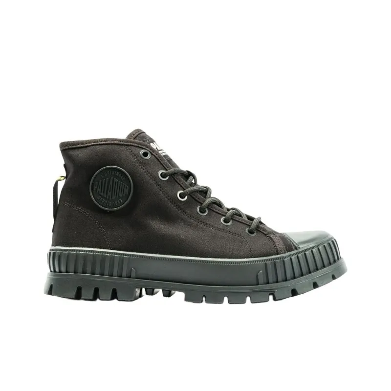 Palladium Anti Slip Wear Resistant High Top Canvas Shoes Unisex Black-1