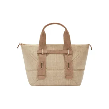 Furla Canvas Bag, Tote Bag, Shopping Bag, Shoulder Bag, Handbag Women's Beige