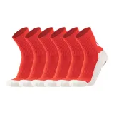 Crew Glue Soccer Socks, Red 6 Pack