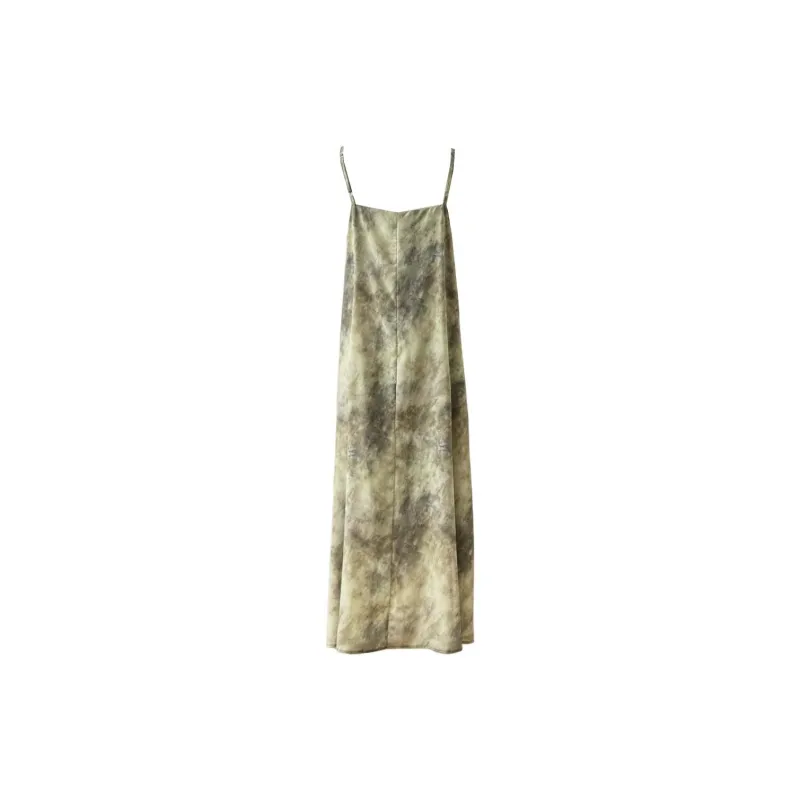 TURN UP Slip Dresses Women's Olive-1