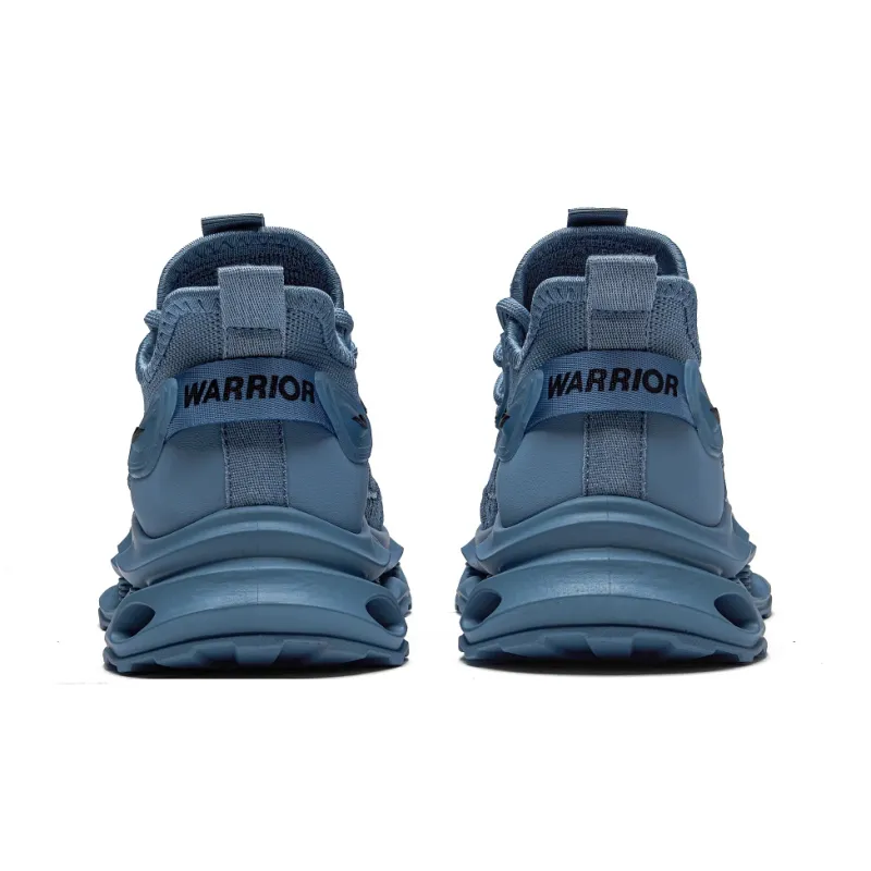 Warrior Anti-Slip And Wear-Resistant Height Increasing Low-Top Casual Shoes Men's Dusty Blue-4