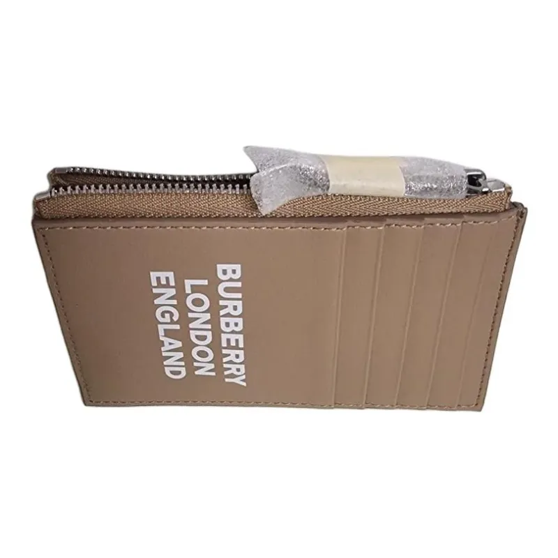 Burberry Card Coin Case 5 Card Slot Card Case Beige-2