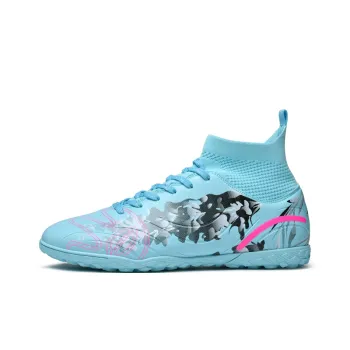 WEJIESS TF Rubber Broken Studs Artificial Ground Anti Slip Wear Resistant Soccer Shoes Unisex