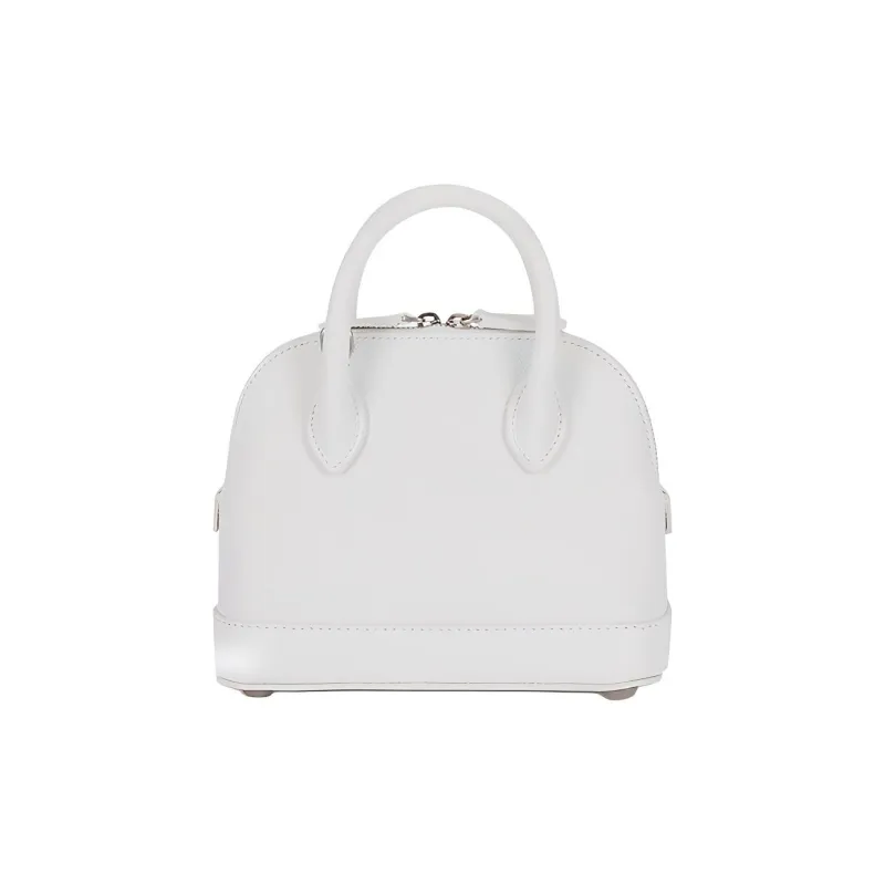Balenciaga Ville Calfskin Dome Bag Shoulder Bag Handbag Women's White-2