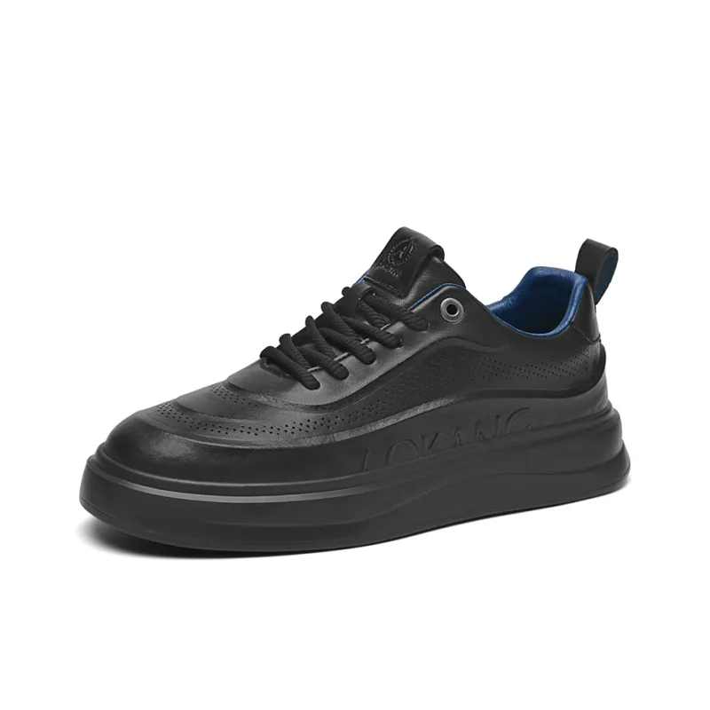 AOKANG Dunk Series Skateboard Shoes Men Low Top Ecru, Black-9