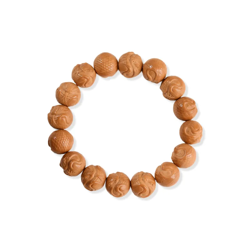 The Call Of The Heart Monkey Head Walnut Bracelets Unisex-0