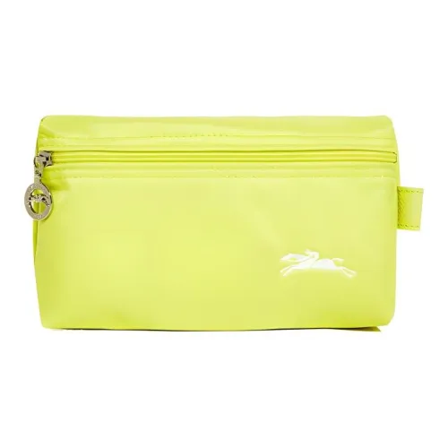 LONGCHAMP Le Pliage Polyester Toiletry Bag Makeup Bag Women's Neon Yellow