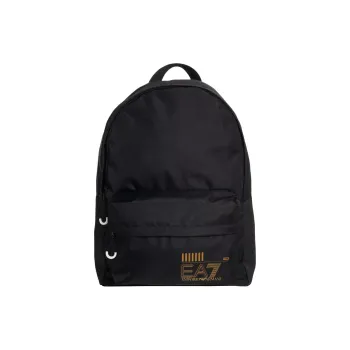EMPORIO ARMANI Polyester Backpack Regular Unisex Black & Gold