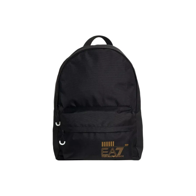 EMPORIO ARMANI Polyester Backpack Regular Unisex Black & Gold-0